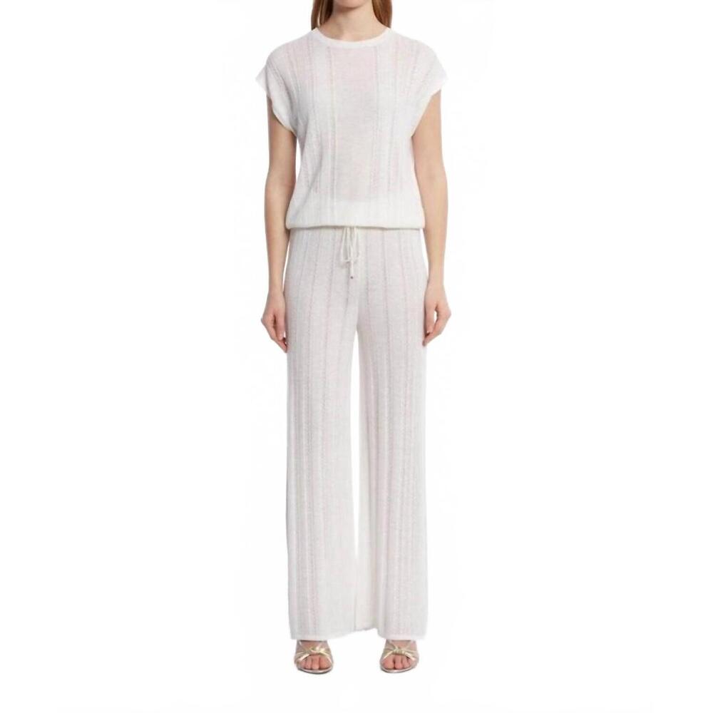 NEW KNITSS haven pointella detail knit pants in pearly
